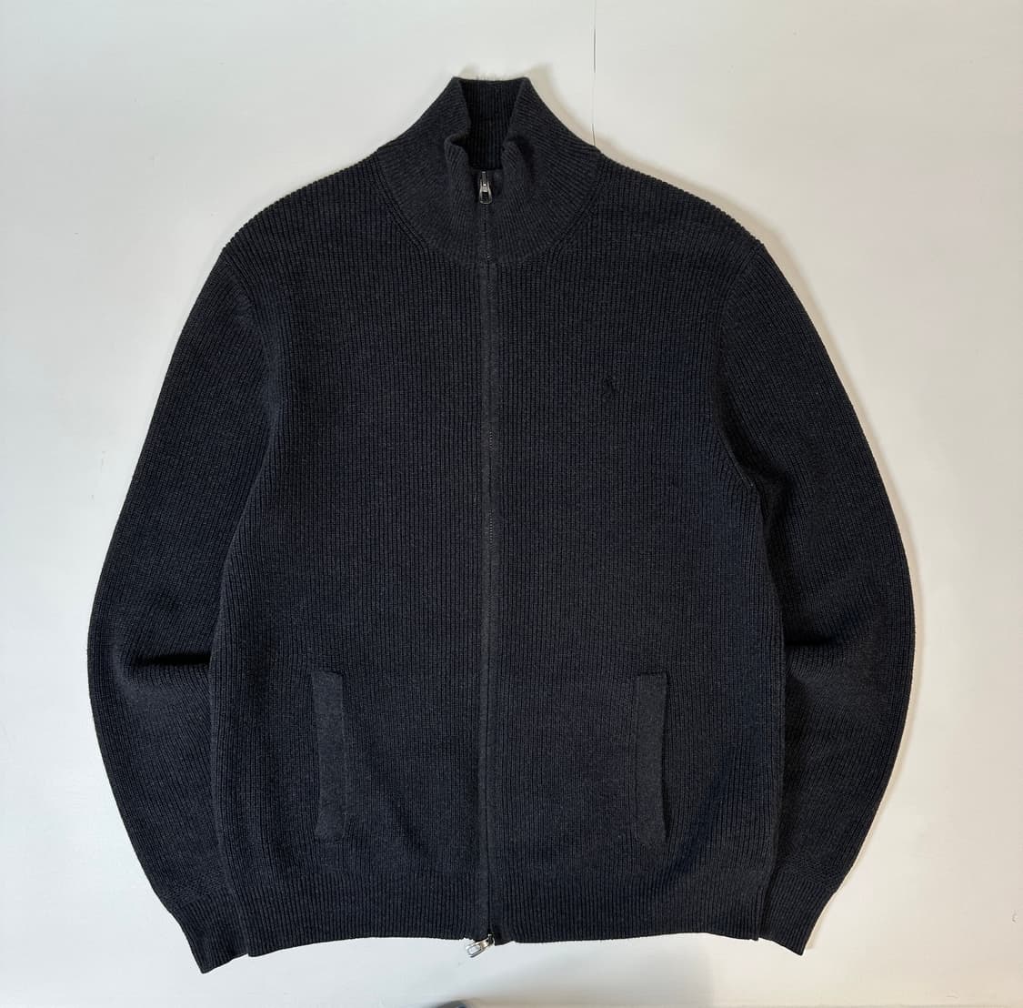 폴로 랄프로렌 풀집업 2way니트 집업 (차콜) 상품이미지2