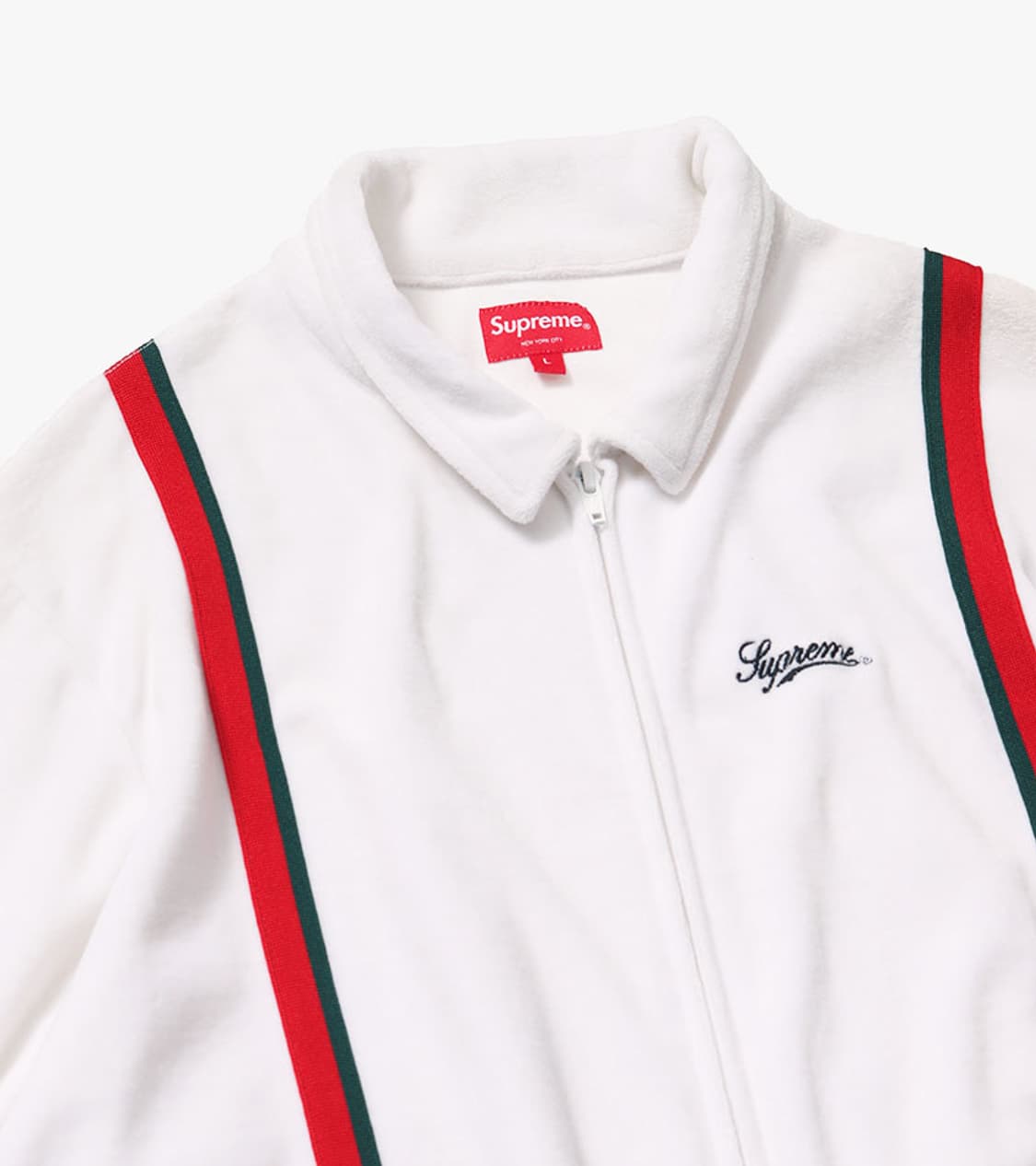 SUPREME - VELOUR WARM UP SHIRT 상품이미지2