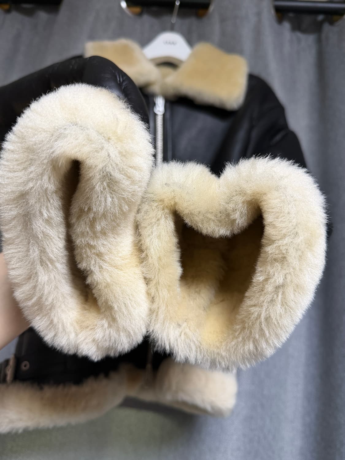 스페로네 우먼 리얼 양가죽 B-3 무스탕 77 상품이미지3