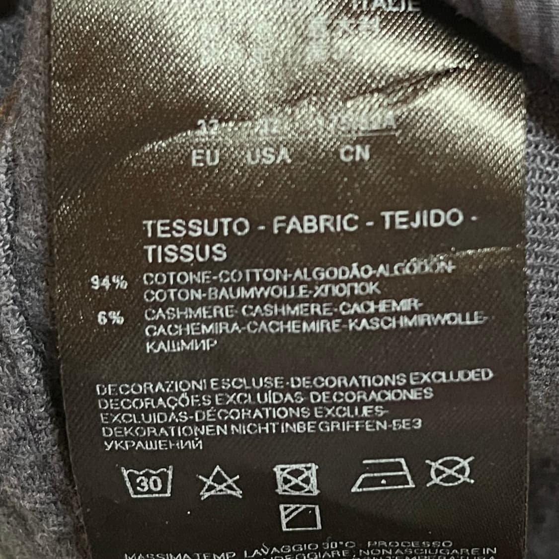 리테일 200만원 조르지오 아르마니 캐시미어 혼방 파이브포켓 트라우저 상품이미지9