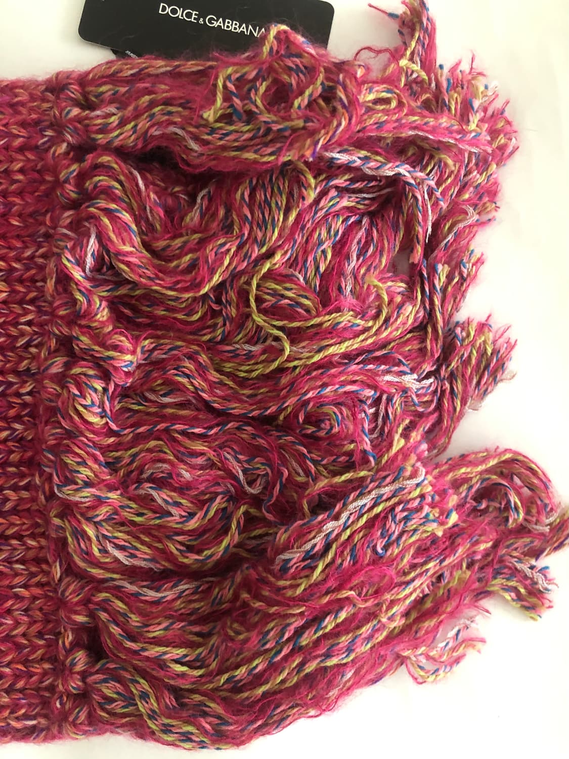 돌체앤가바나 멀티컬러 울 프린지 머플러 목도리 상품이미지7