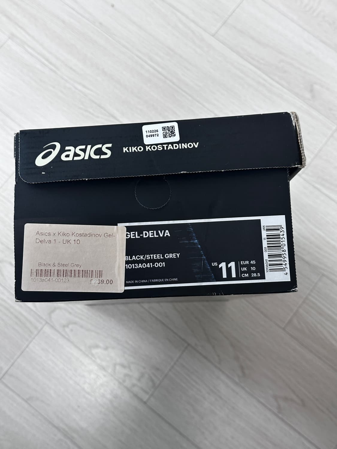 [285] 아식스 x 키코 코스타디노브 젤 델바1 블랙스틸 상품이미지8