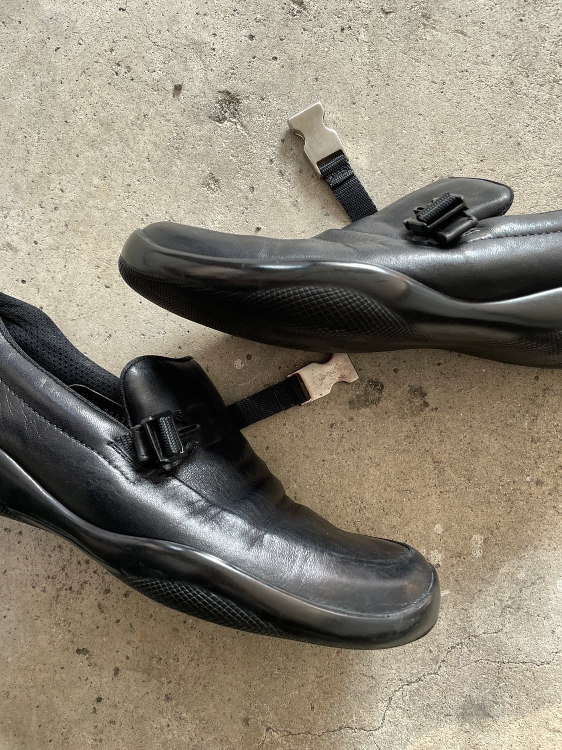 00s Prada Sports Buckle Black Loafers  상품이미지2