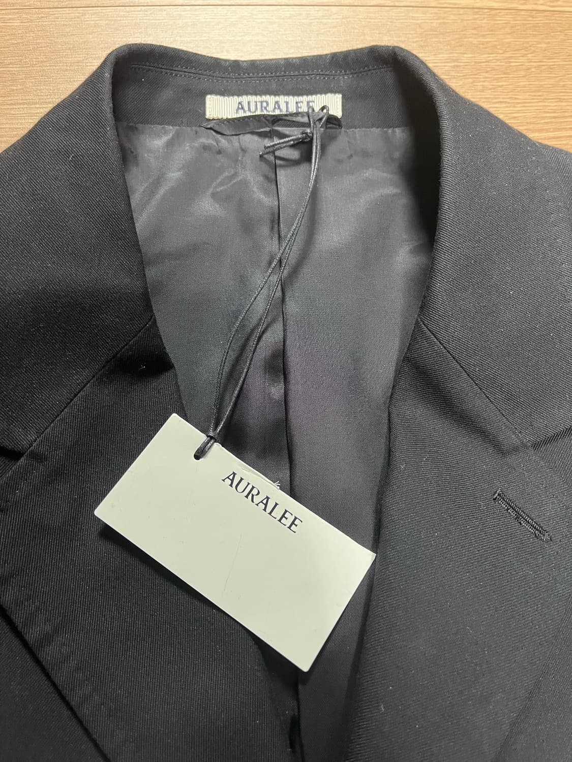 오라리 22aw 슈퍼 파인 울 코튼 트윌 오버 자켓 블랙 5 상품이미지2