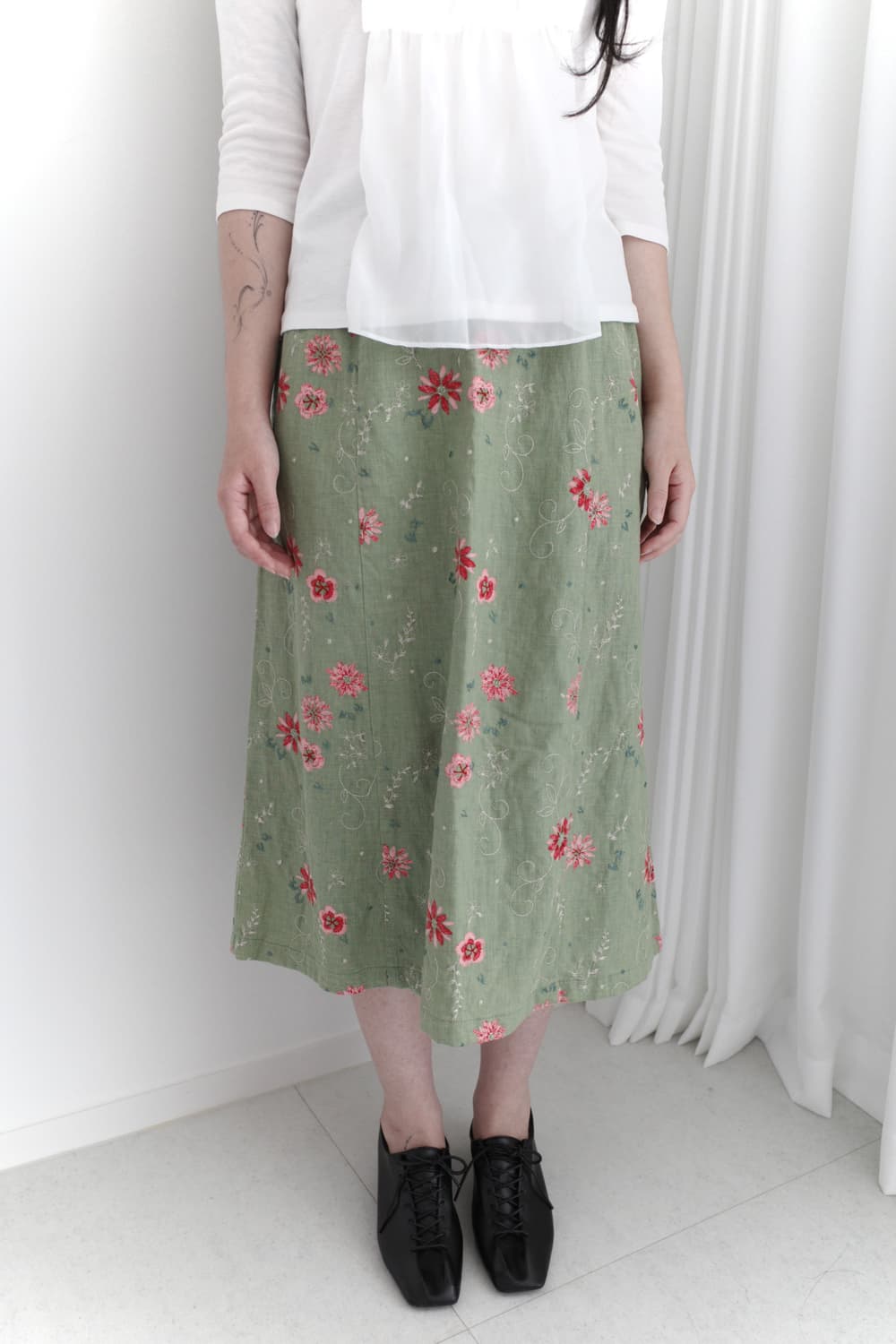 laura ashley) flower skirt  상품이미지6