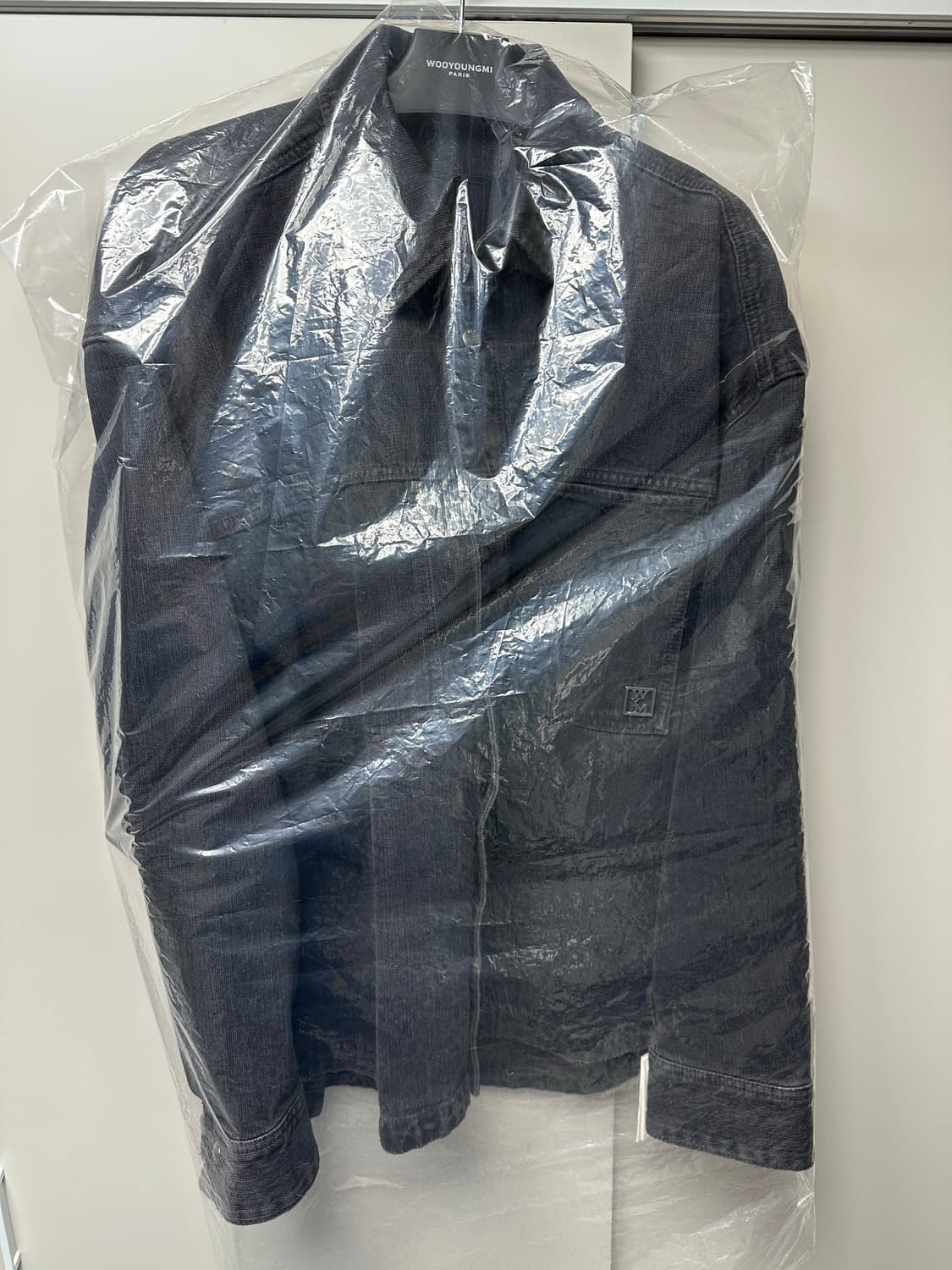 우영미 25FW 데님셔츠 블랙 50 새상품 상품이미지2