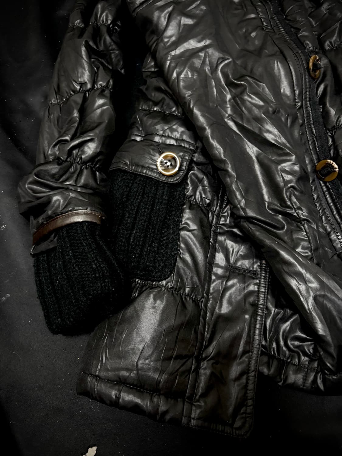 Rare Design Draped Padded Side Zip Detai 상품이미지7