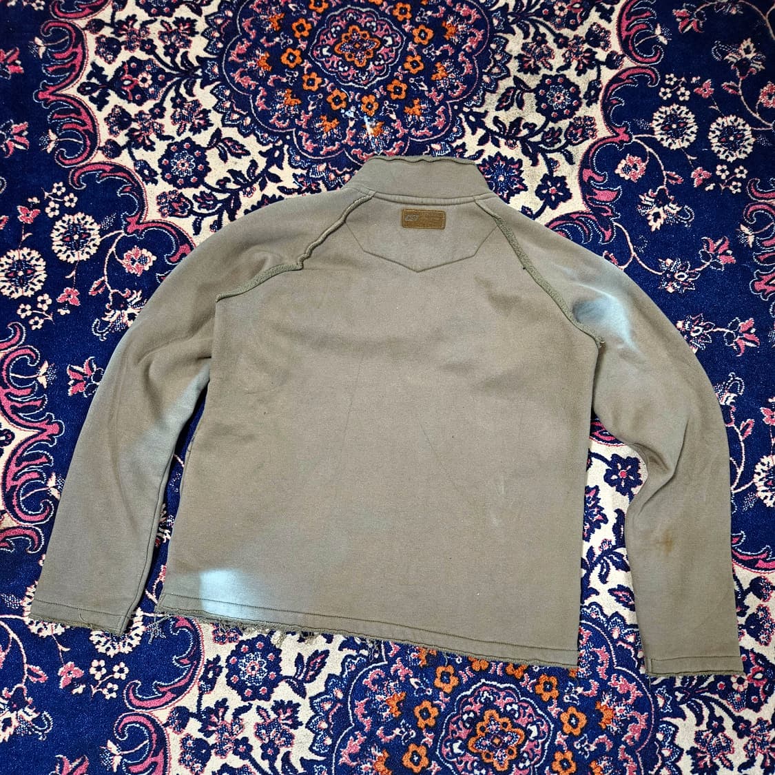 빔즈아웃피터스 y2k 빈티지 워시드 패인팅 집업 기모자켓  상품이미지4