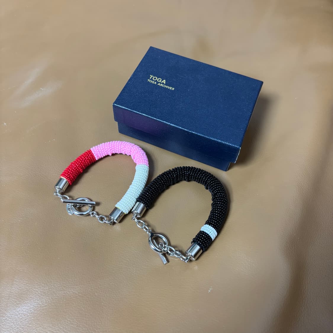 Toga 토가 레이어드 비즈 팔찌 2개 세트 상품이미지1