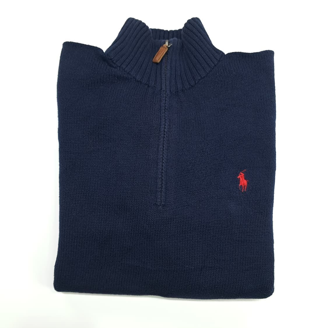 CN739 M 폴로 랄프로렌 네이비 하프집업 니트 스웨터 상품이미지8