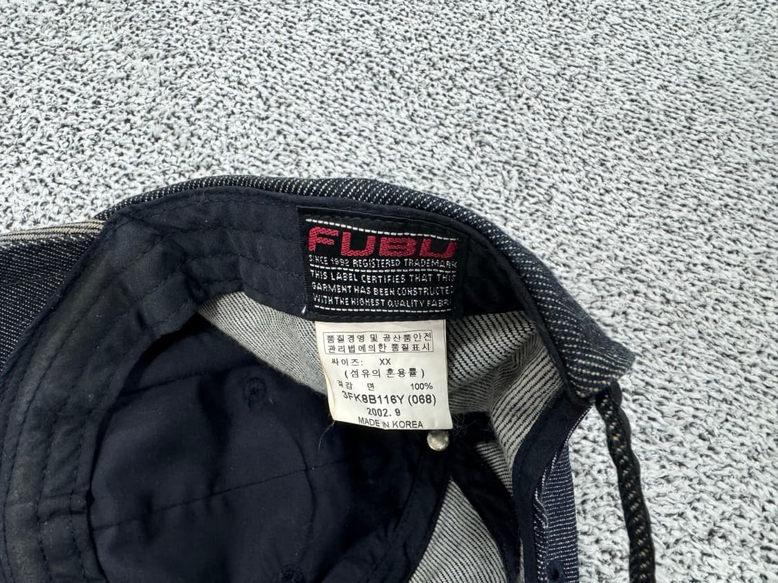 FUBU 2002년 데님 볼캡 상품이미지3