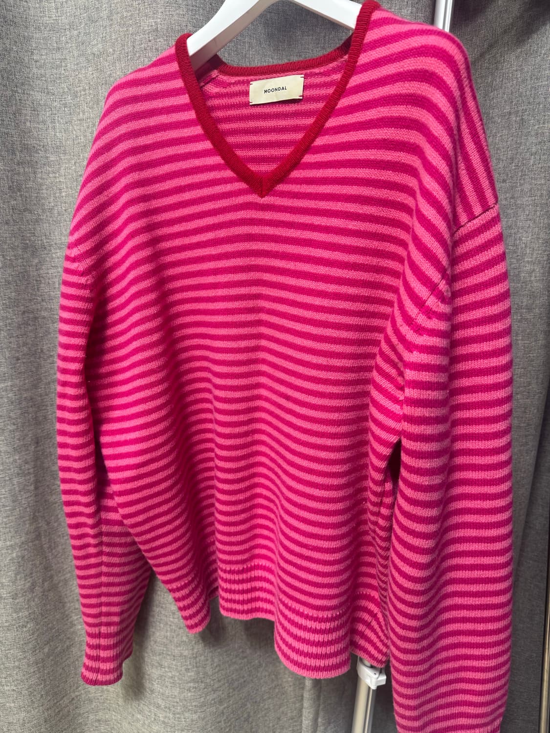 문달 리스카 핑크 니트 상품이미지2