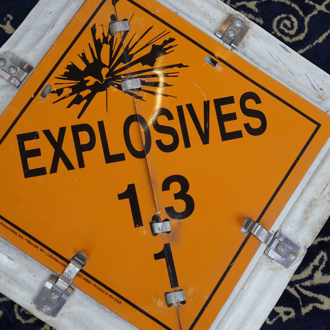 빈티지 소품 USA 교통부 금속 표지판 상품이미지3