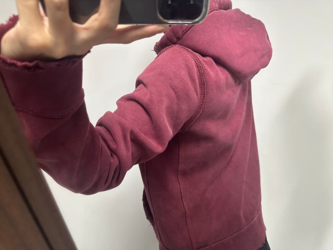 아베크롬비 버건디 빈티지 후드집업  상품이미지4