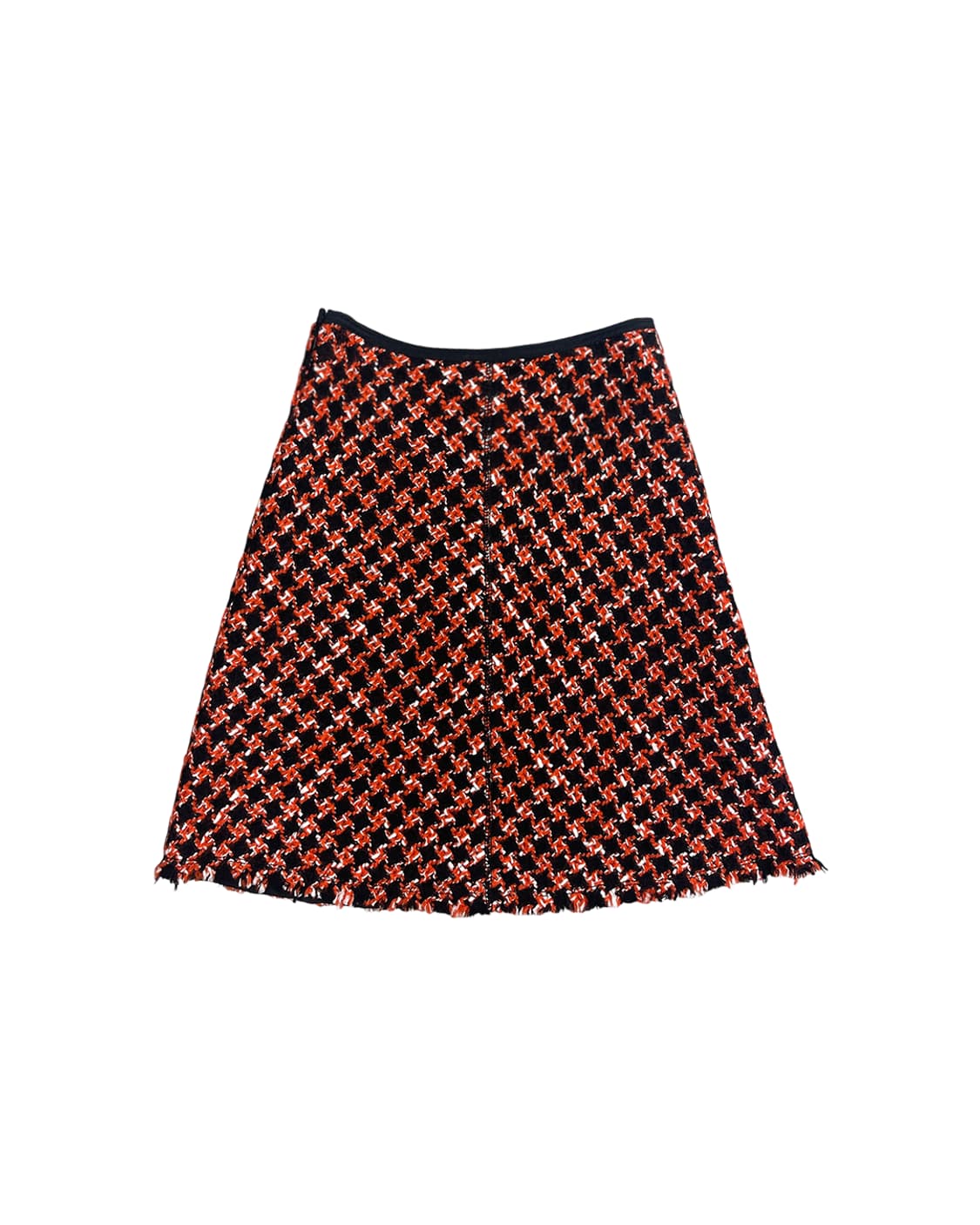 프라다 00s 프린지 디테일 A라인 울 스커트 상품이미지5