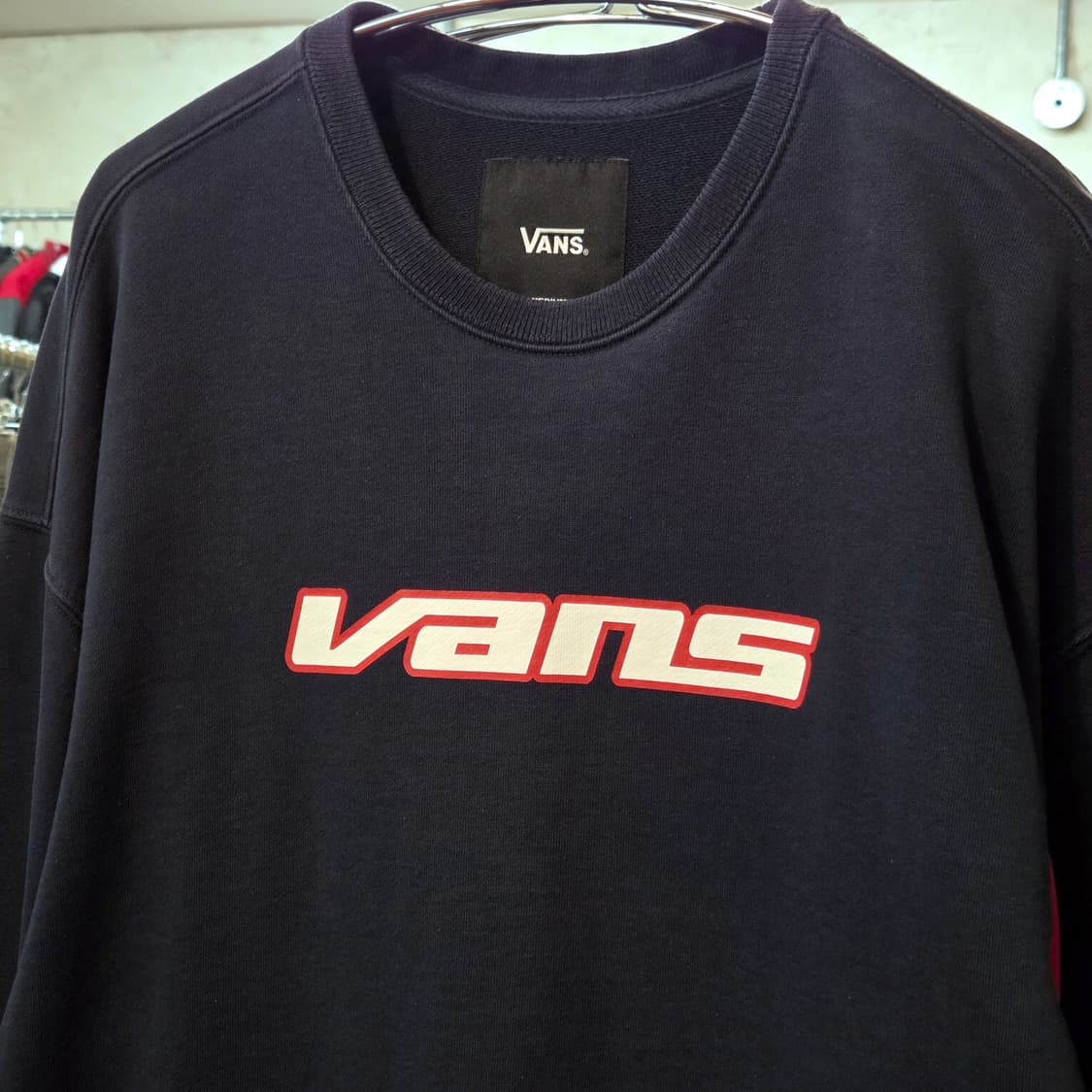 반스 올드스쿨 배색 오버핏 맨투맨 상품이미지3