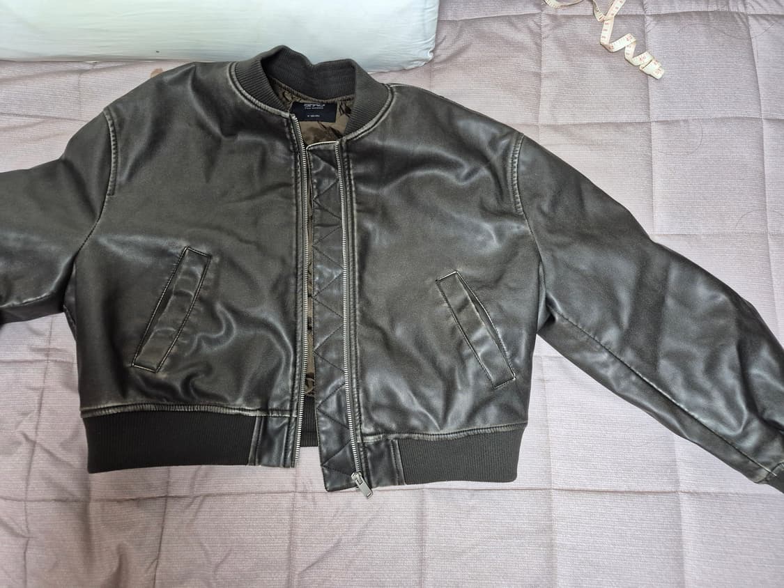급처) 스파오 레더 봄버 자켓 상품이미지1