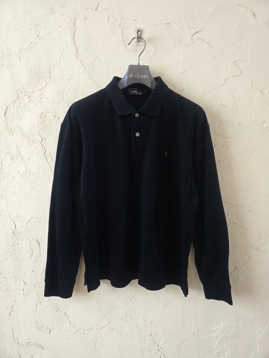 폴로 랄프로렌 블랙 긴팔 카라티 L 상품이미지1
