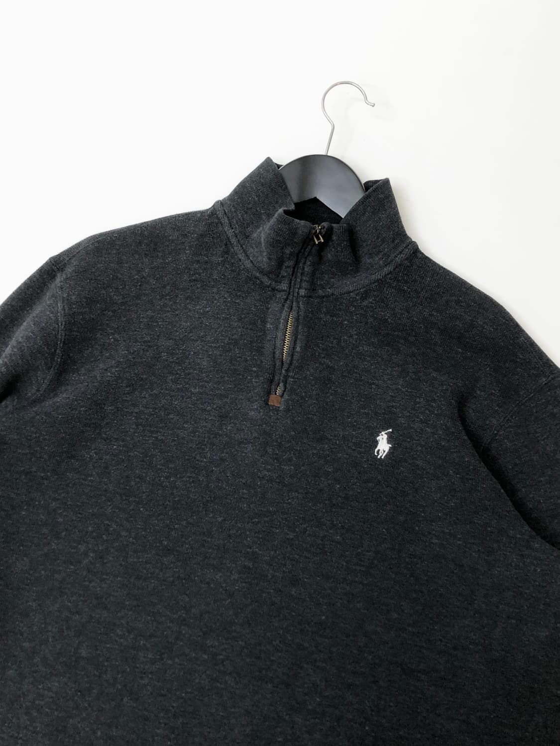 Polo 폴로 랄프로렌 블랙 반집업 니트 상품이미지1