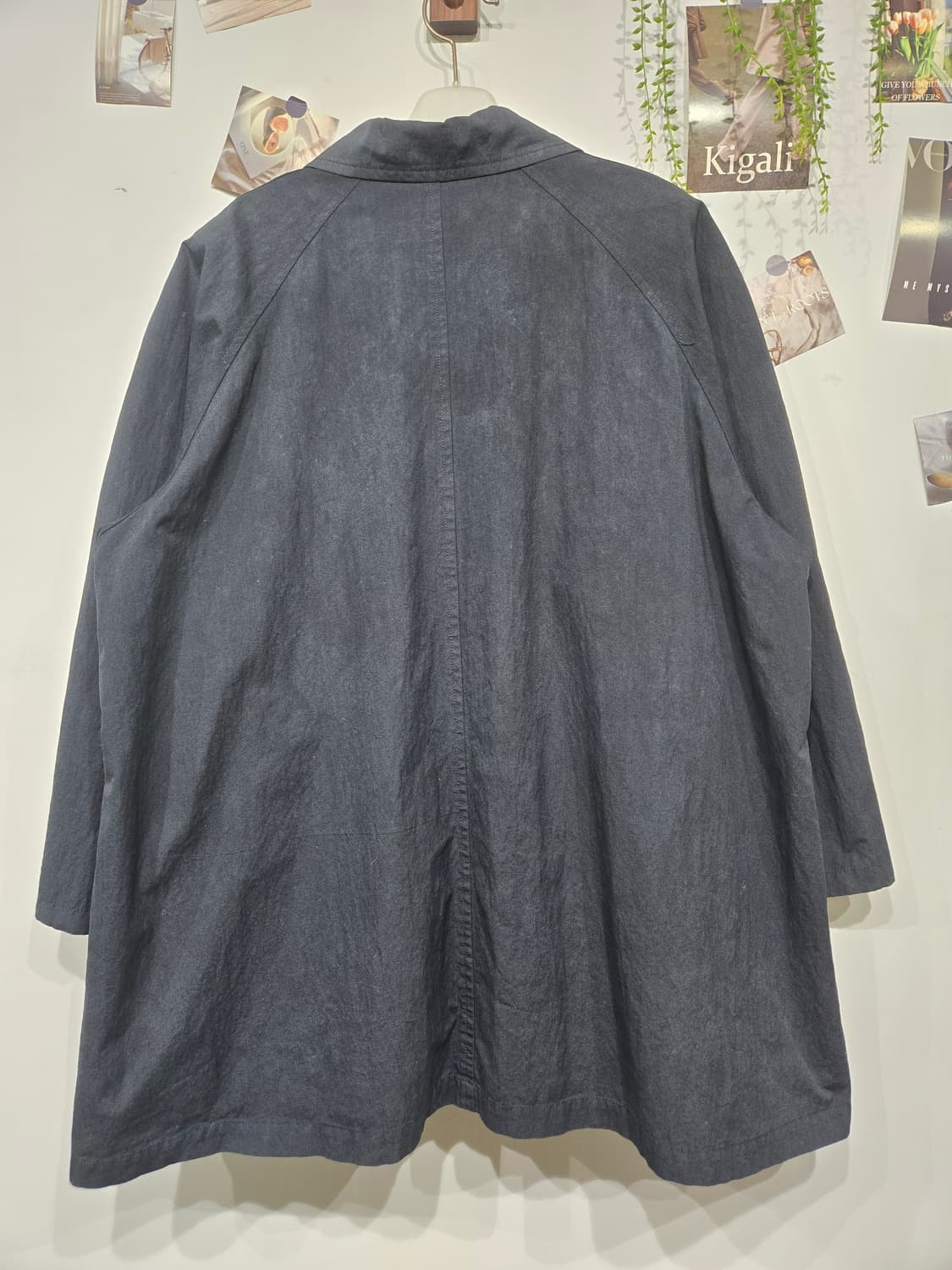 요지 야마모토 블랙 집업 포켓 코트 상품이미지2