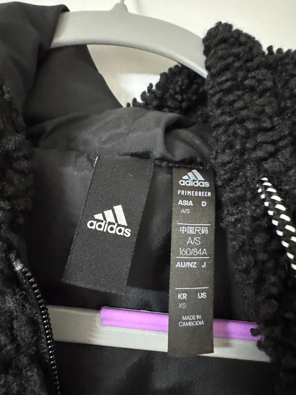 아디다스 플리스 후드집업 xs 상품이미지2
