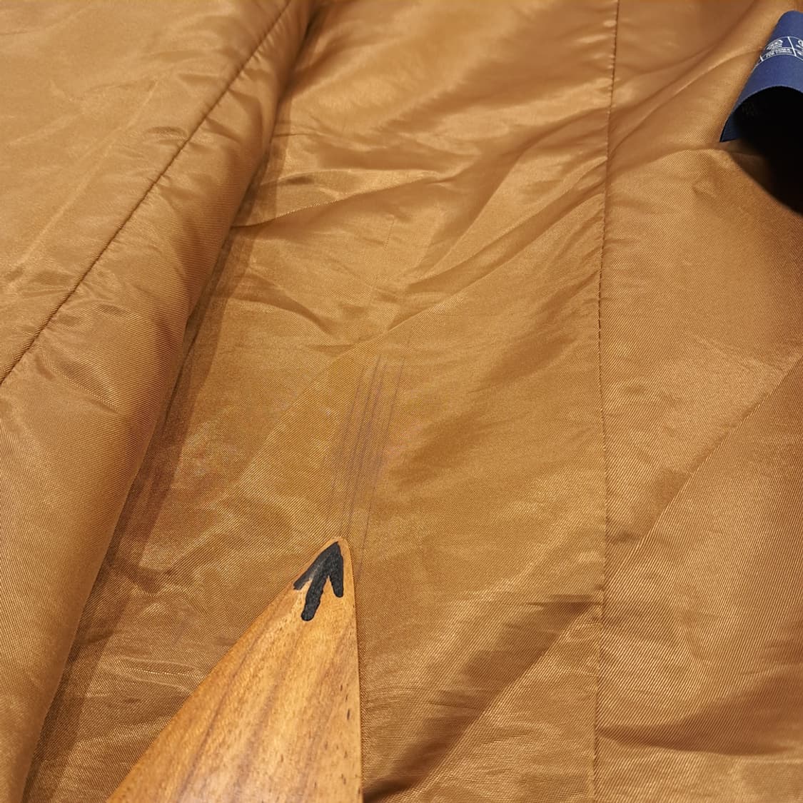 CN699 M 버버리 카멜브라운 이태리 울 퍼 카라 코트 상품이미지10