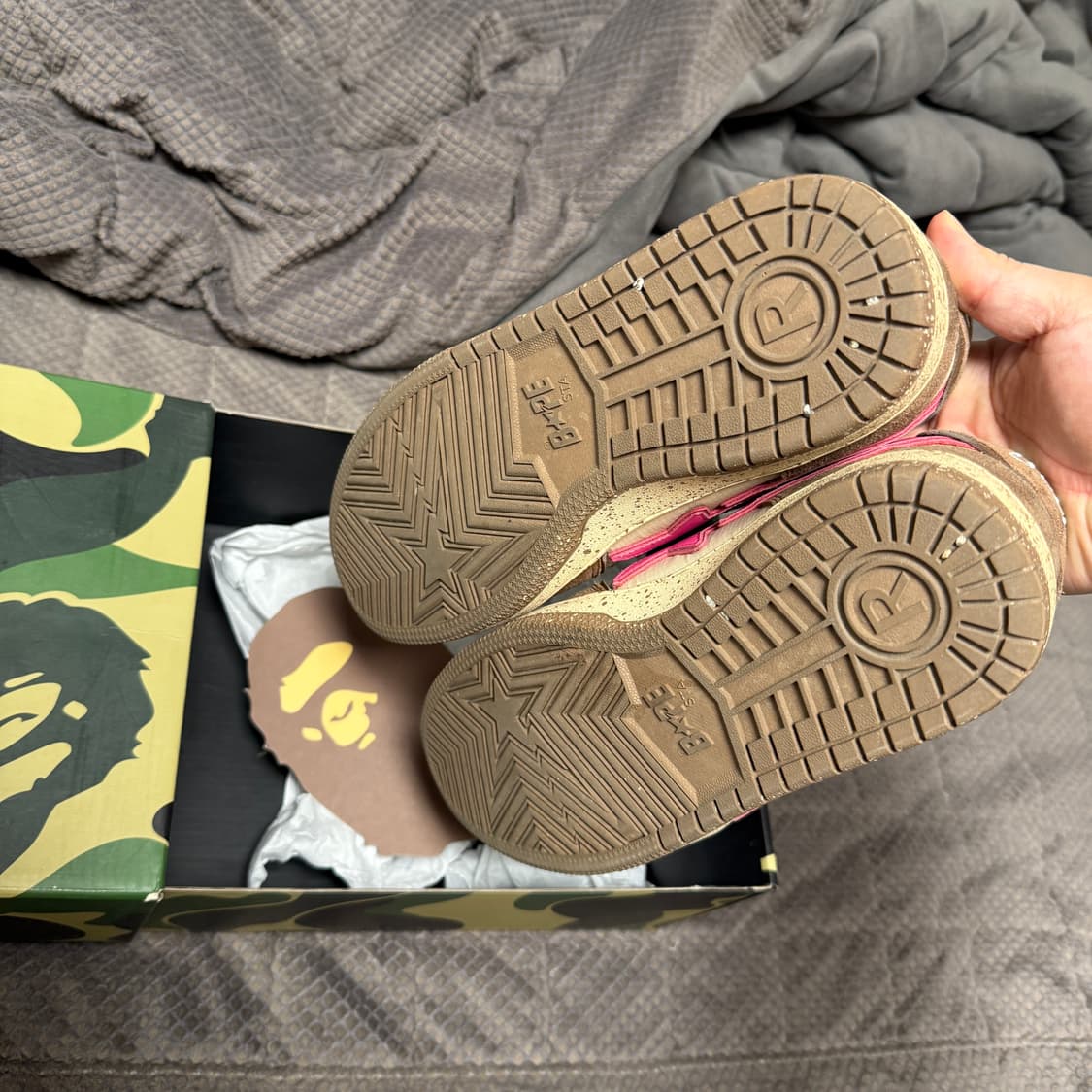 (초희귀)[280]Bape 베이프스타 SK8 #6 브라운 핑크 상품이미지7