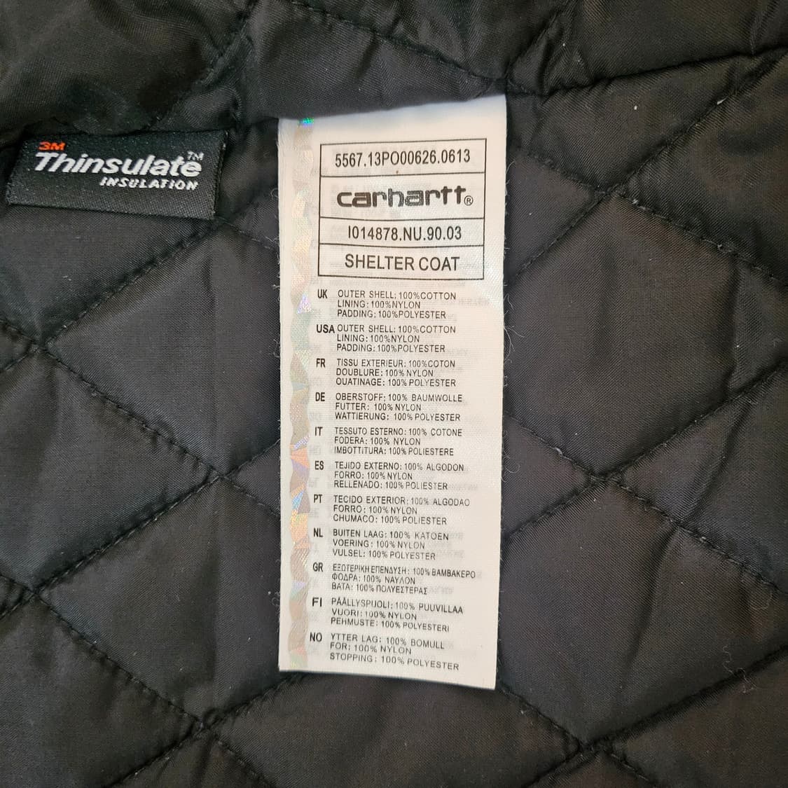 정품 CARHARTT WIP Shelter Coat 버건디 M 상품이미지6