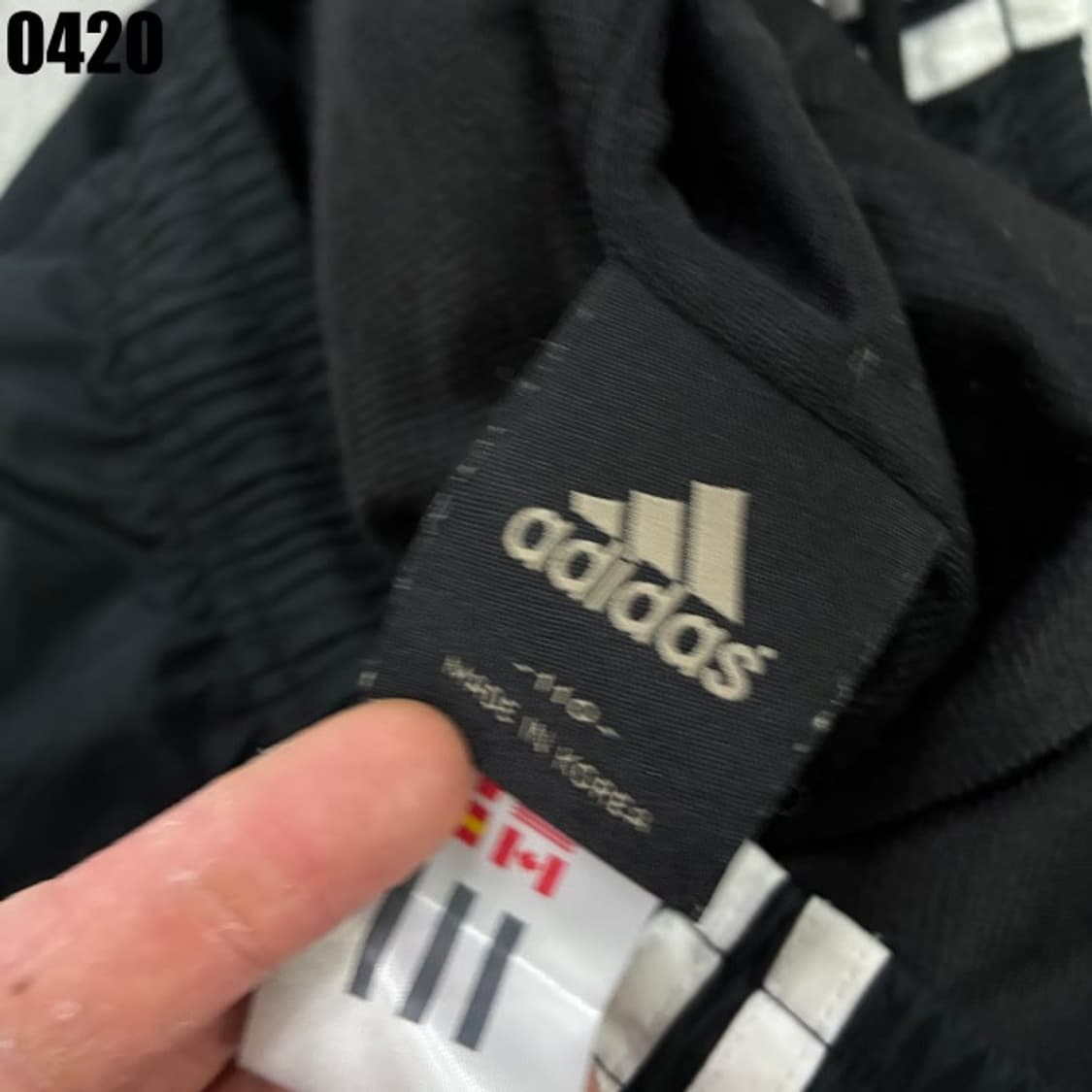 아디다스 삼선 트레이닝 바지 블랙 2XL 상품이미지2