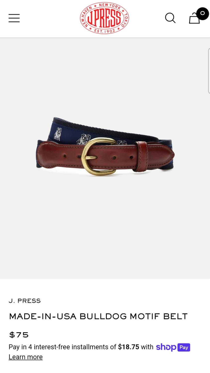 제이프레스 아이비리그 벨트 / 34~38 상품이미지1