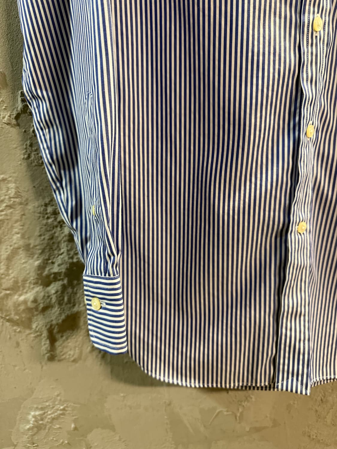 폴로 랄프로렌 POLO 슬림핏 스트라이프 셔츠 블루 M 상품이미지2