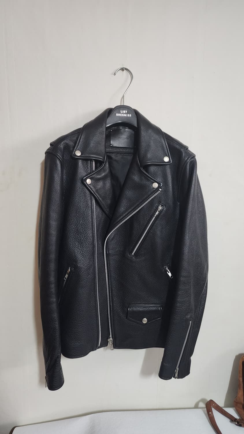 비바스튜디오 블랙 가죽 라이더 자켓 상품이미지4