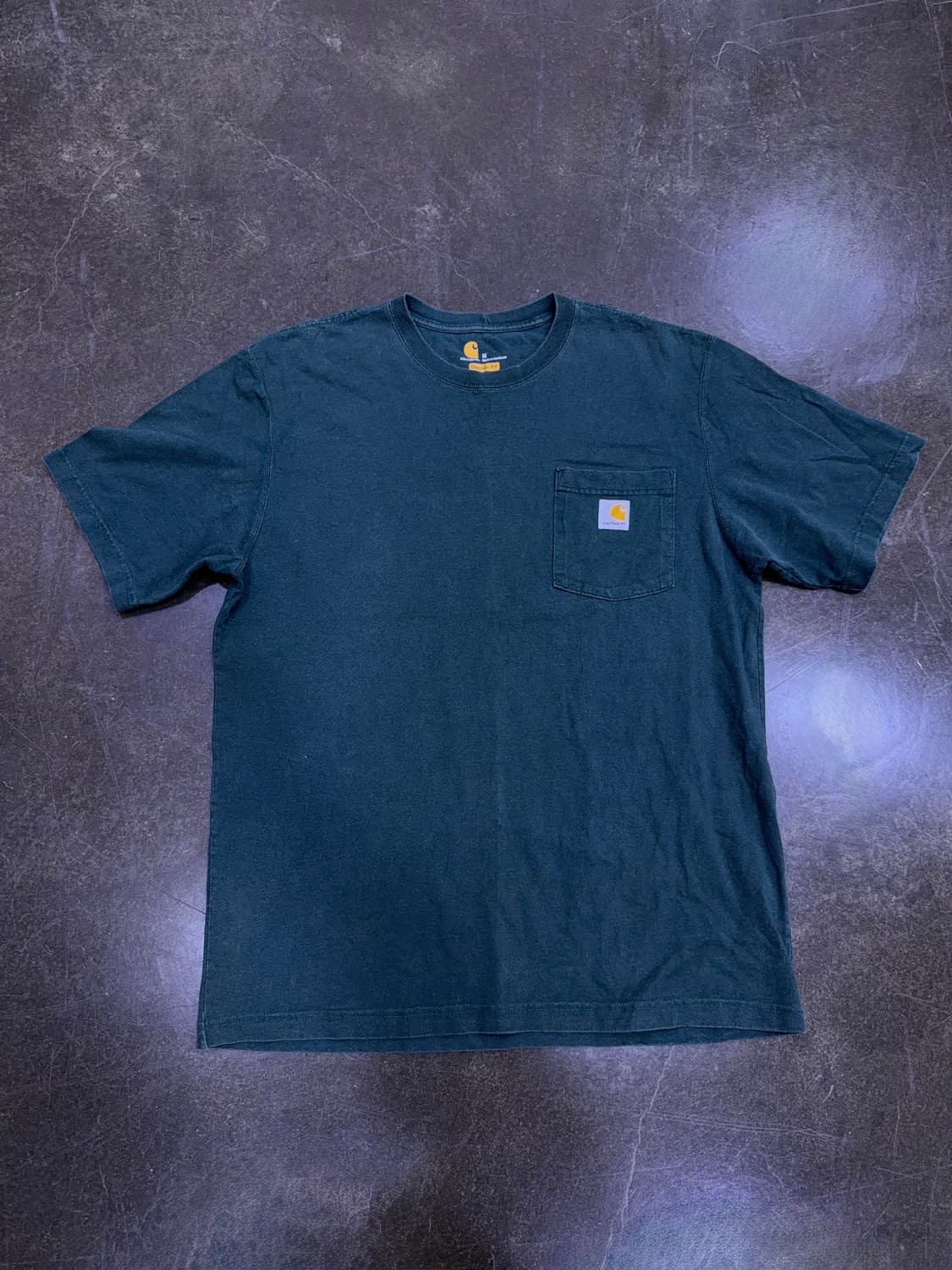 칼하트 빈티지 오리지널핏 원포켓 반팔티 다크그린 M 상품이미지1