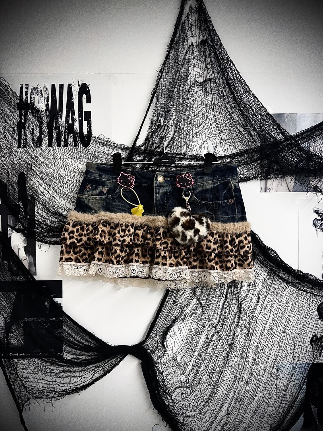 00s gal mood denim skirt 상품이미지1