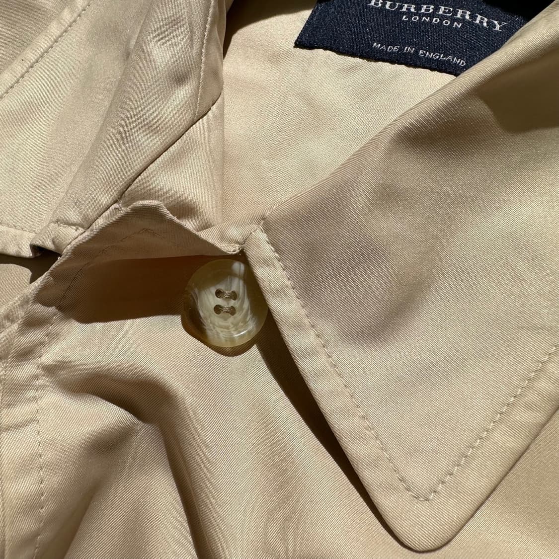 버버리 체크 배색 싱글 코트 상품이미지7