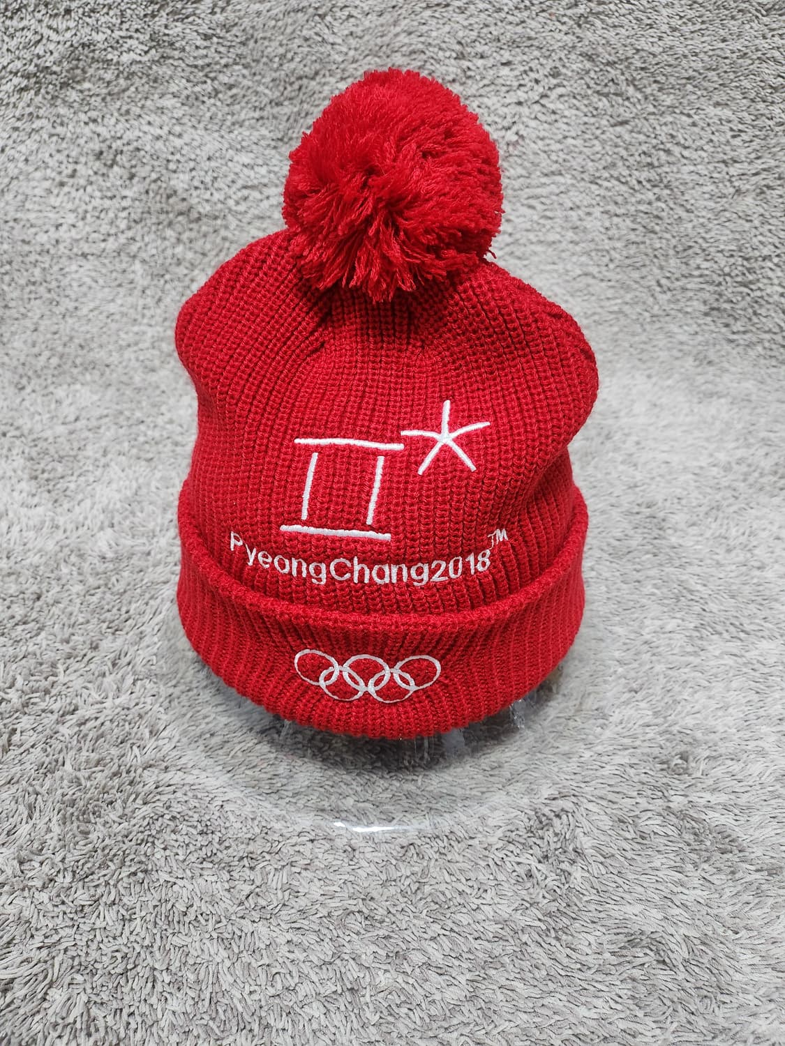 평창 올림픽 2018 빨간색 털비니 새제품 상품이미지6