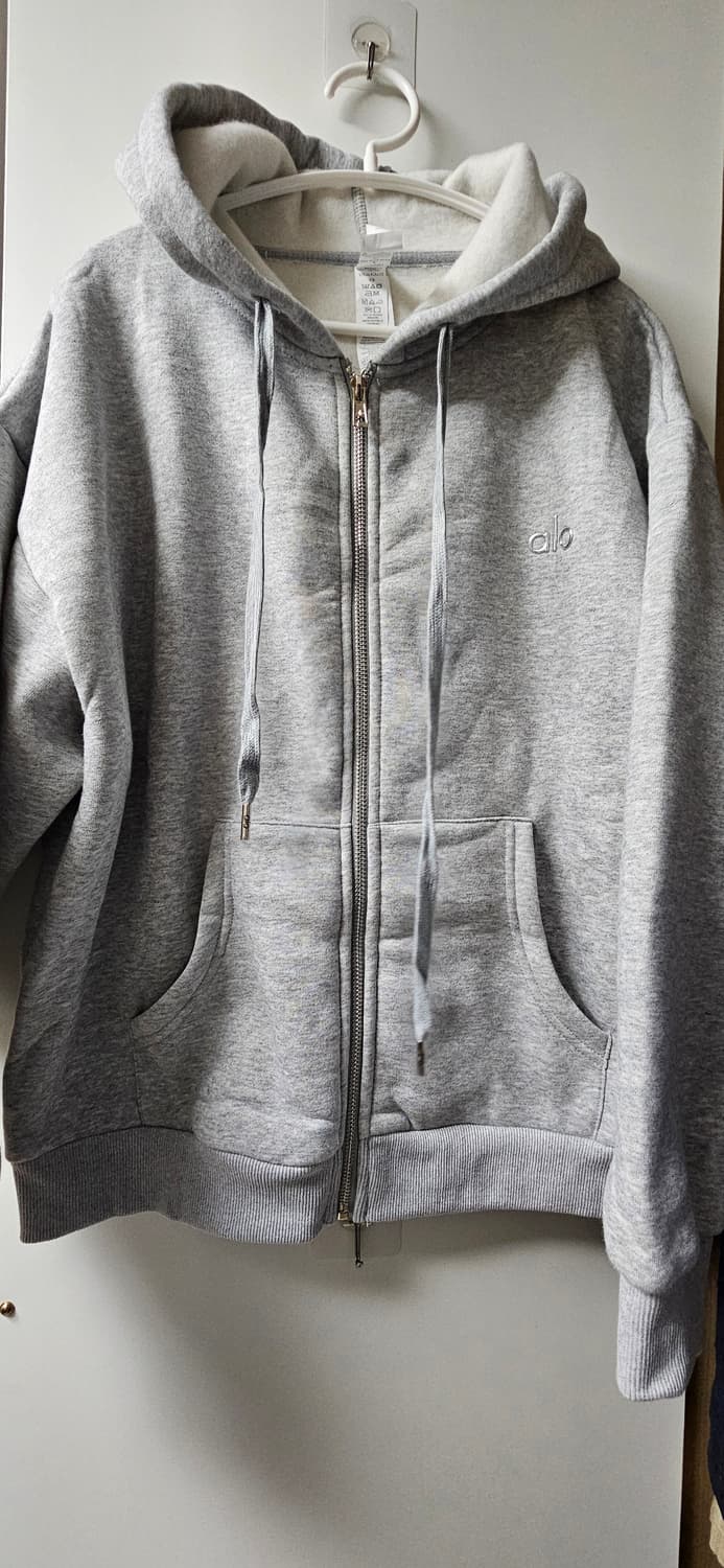 Alo Yoga 집업 후드 스몰 그레이 상품이미지5