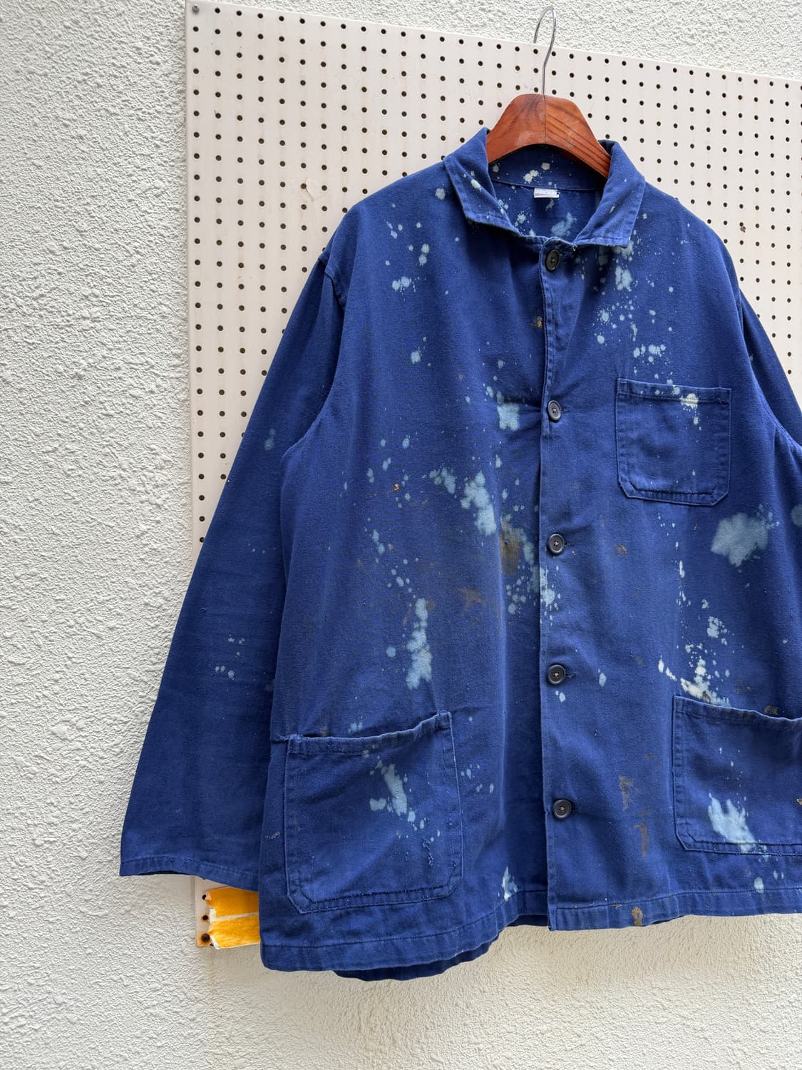1980s DISTRESSED BLEACH FRENCH 프렌치워크자켓 상품이미지3
