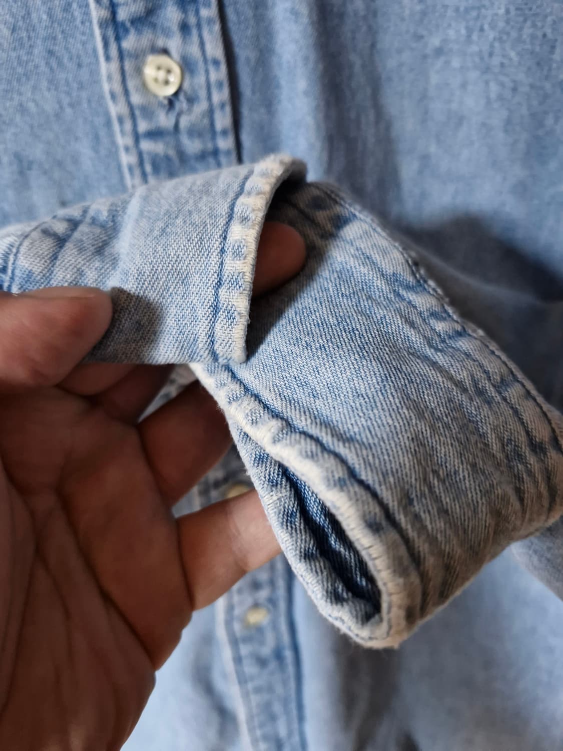 폴로 랄프로렌 데님셔츠 블레이크 핏 M (사이즈100~105) 상품이미지4