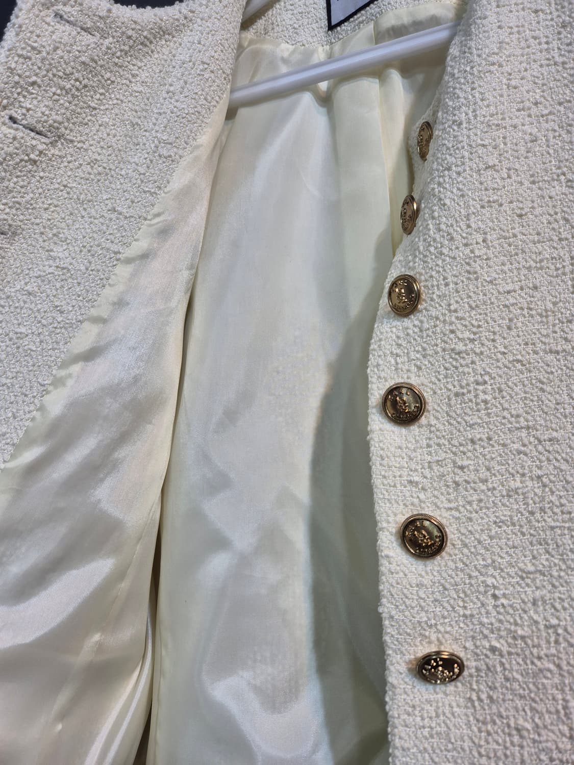 Karl Lagerfeld 아이보리 트위드 자켓 77 상품이미지7