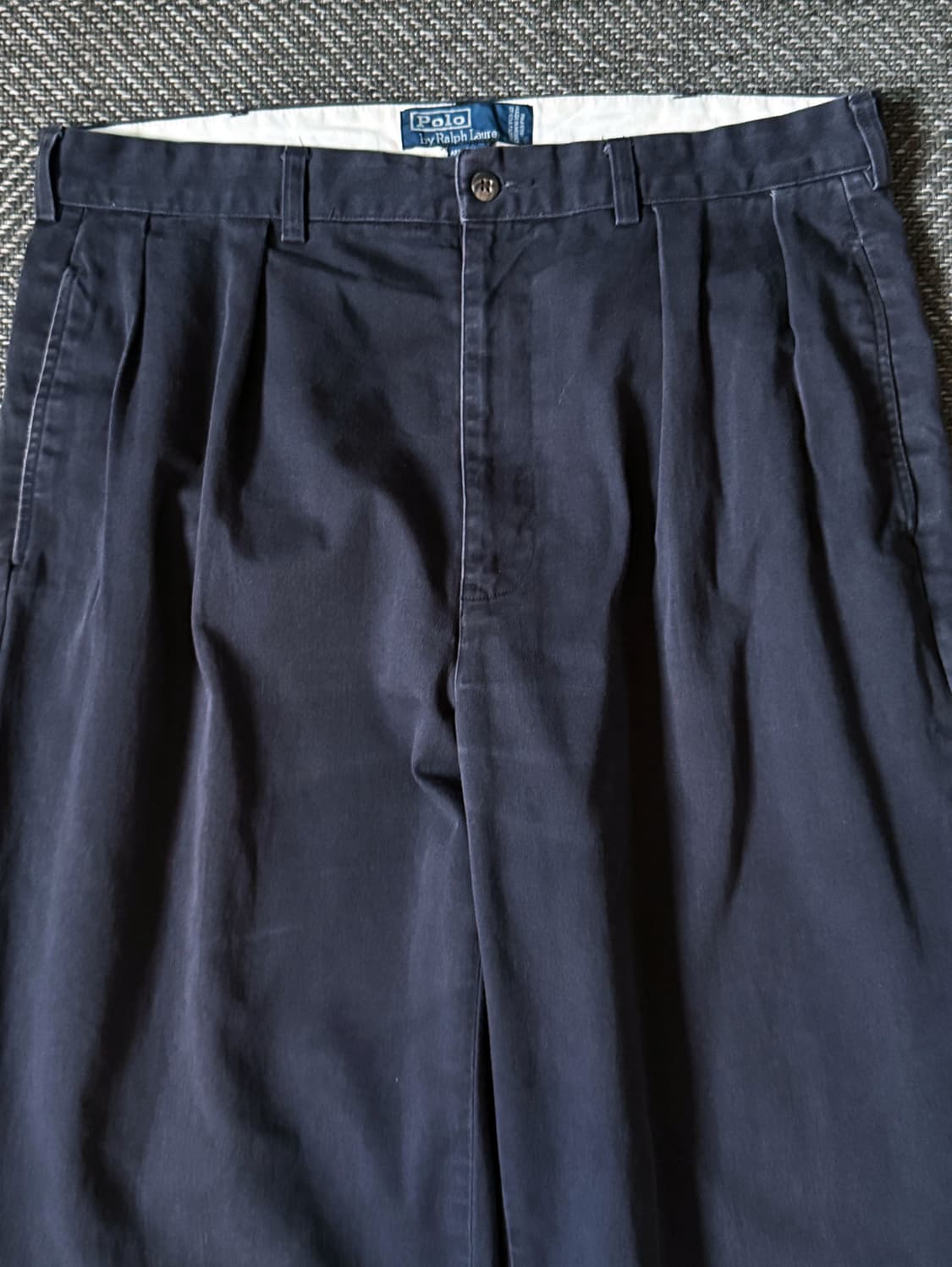 (34) 90s 폴로 랄프로렌 앤드류 더블 플리츠 치노 팬츠 상품이미지2