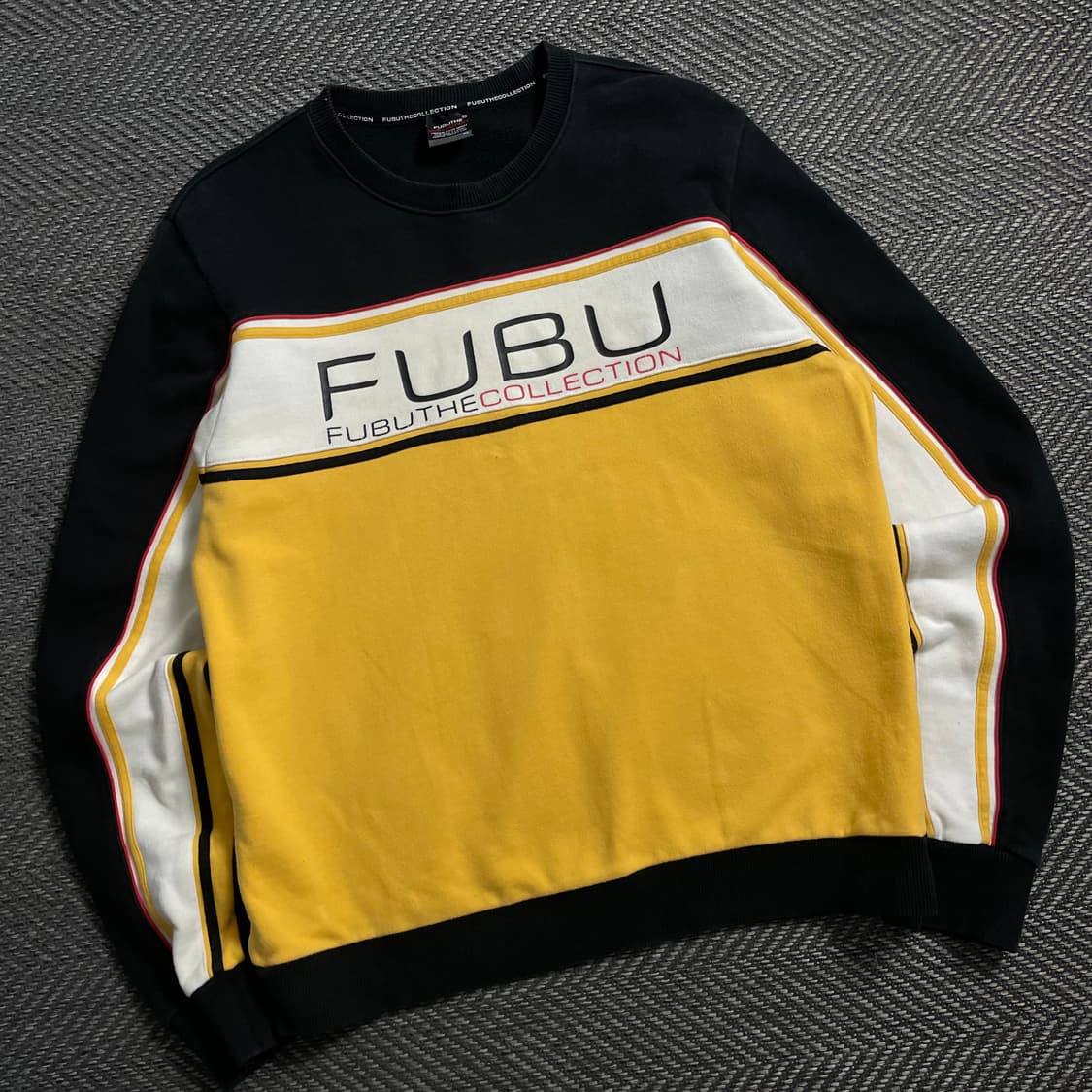 00s 후부 올드스쿨 빅로고 배색 스웻 셔츠 맨투맨 y 4090 상품이미지1