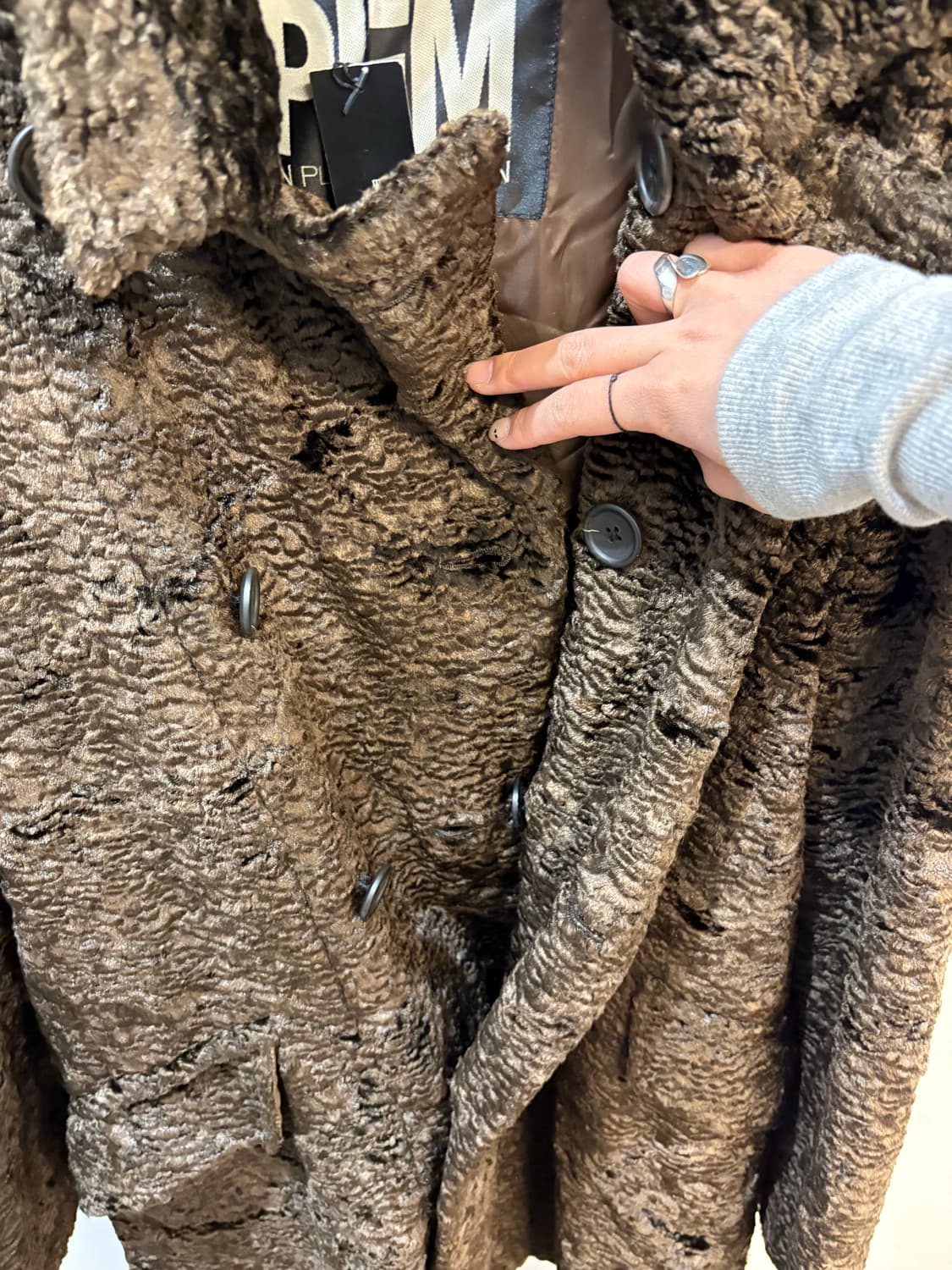 PPFM brown fur coat 상품이미지5