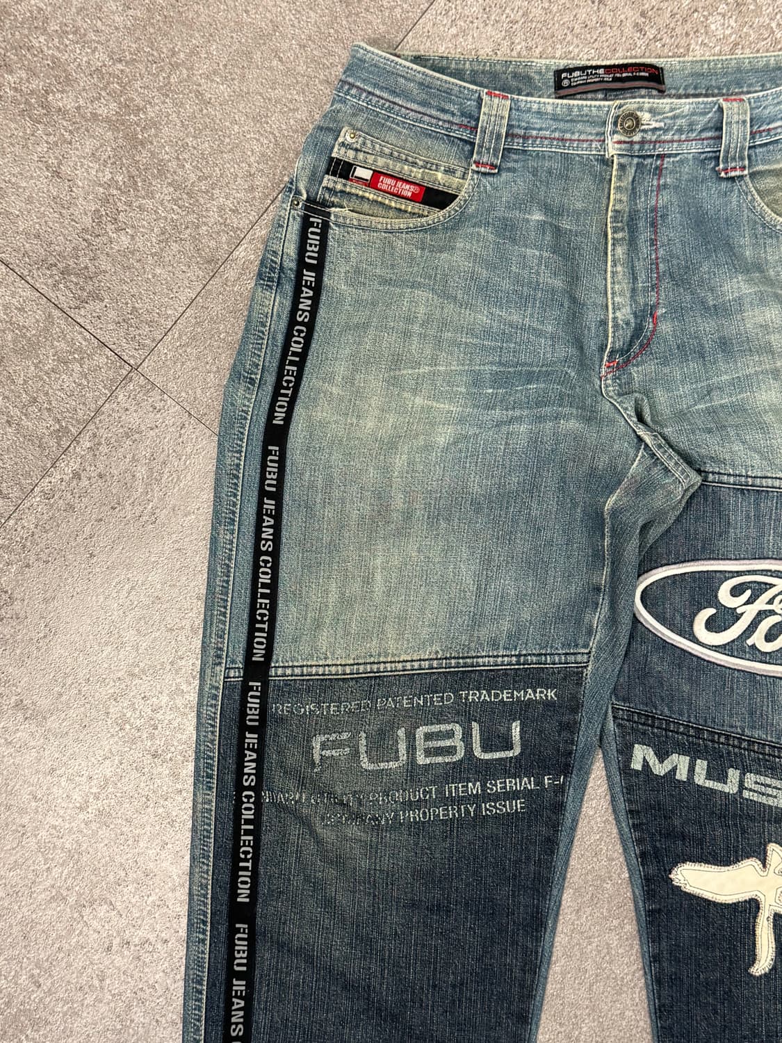 Fubu 컬렉션 레이싱 데님 팬츠/D10 상품이미지5