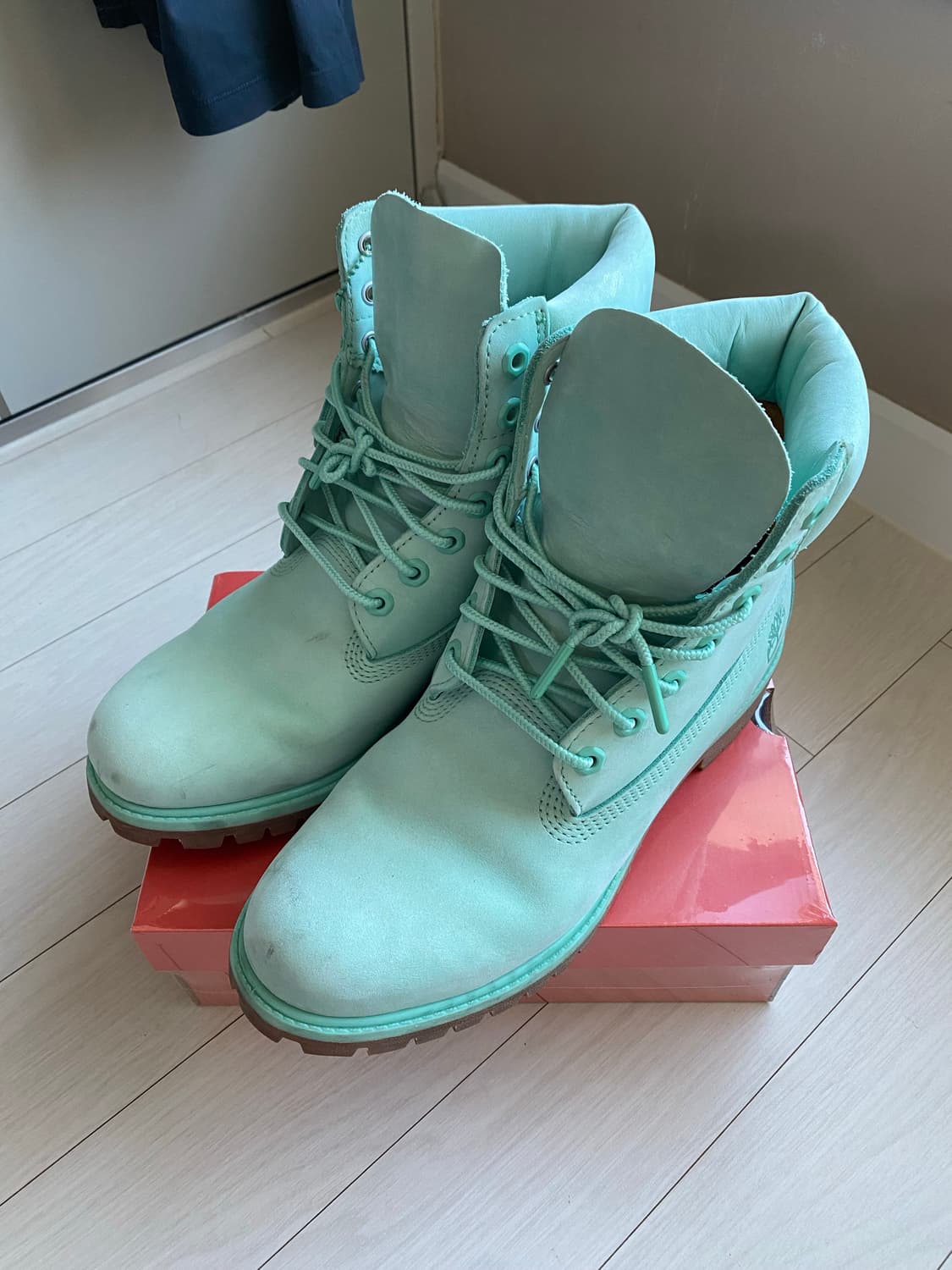 Timberland 팀버랜드 6인치 워커 부츠 50주년 민트 티파니색 상품이미지1