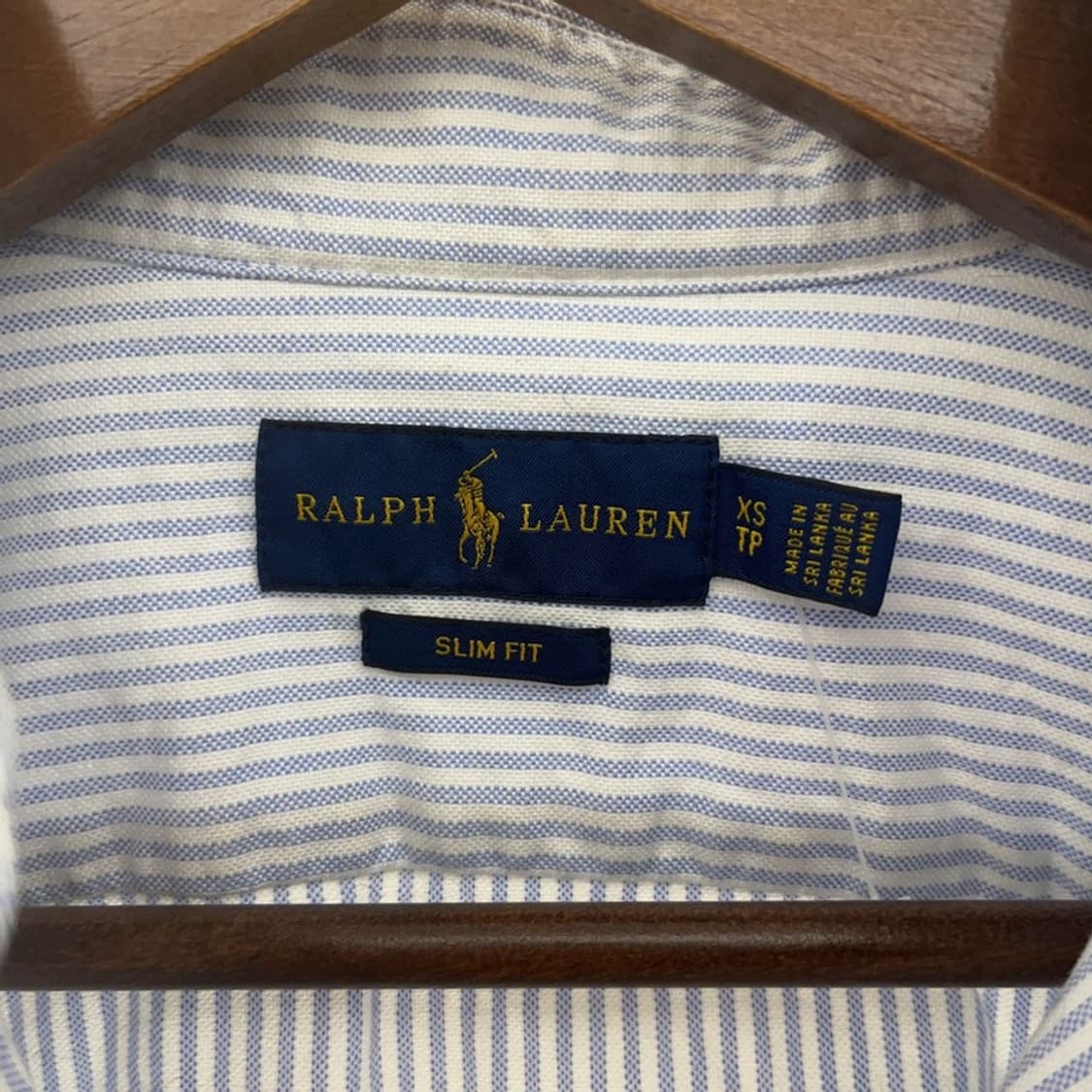 폴로 랄프로렌 빈티지 스트라이프 옥스포드 셔츠 XS C09043 상품이미지5