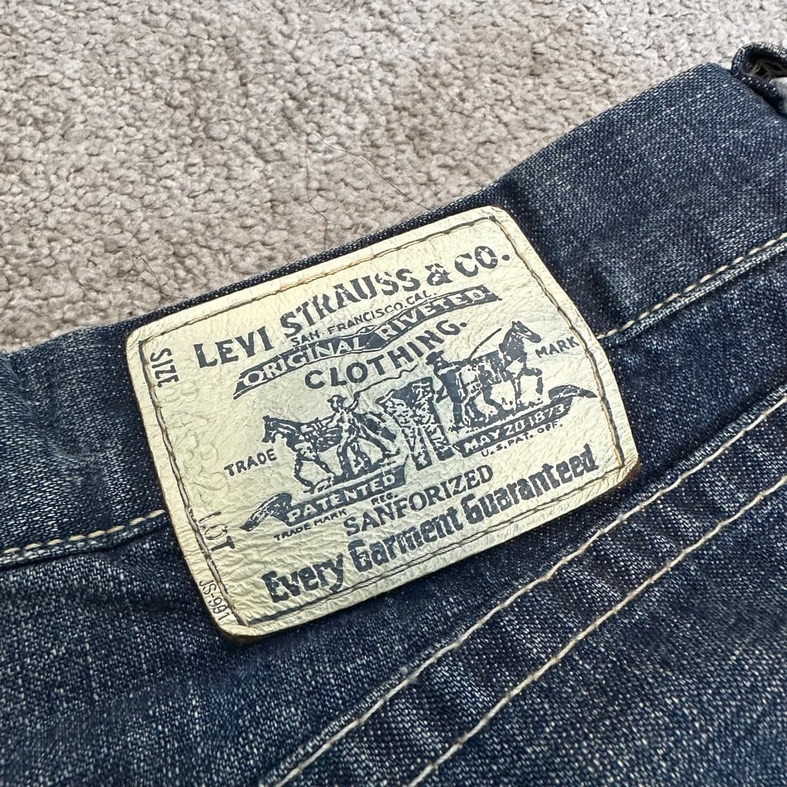 리바이스503 워싱 데님 팬츠(34) 상품이미지6