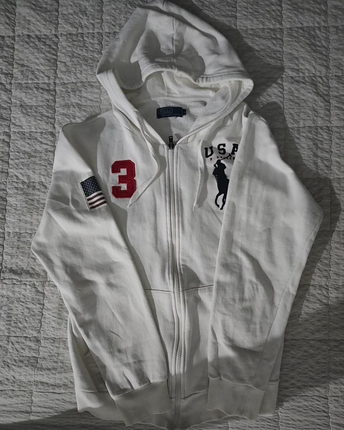 폴로 빅포니 성조기 후드집업 상품이미지1