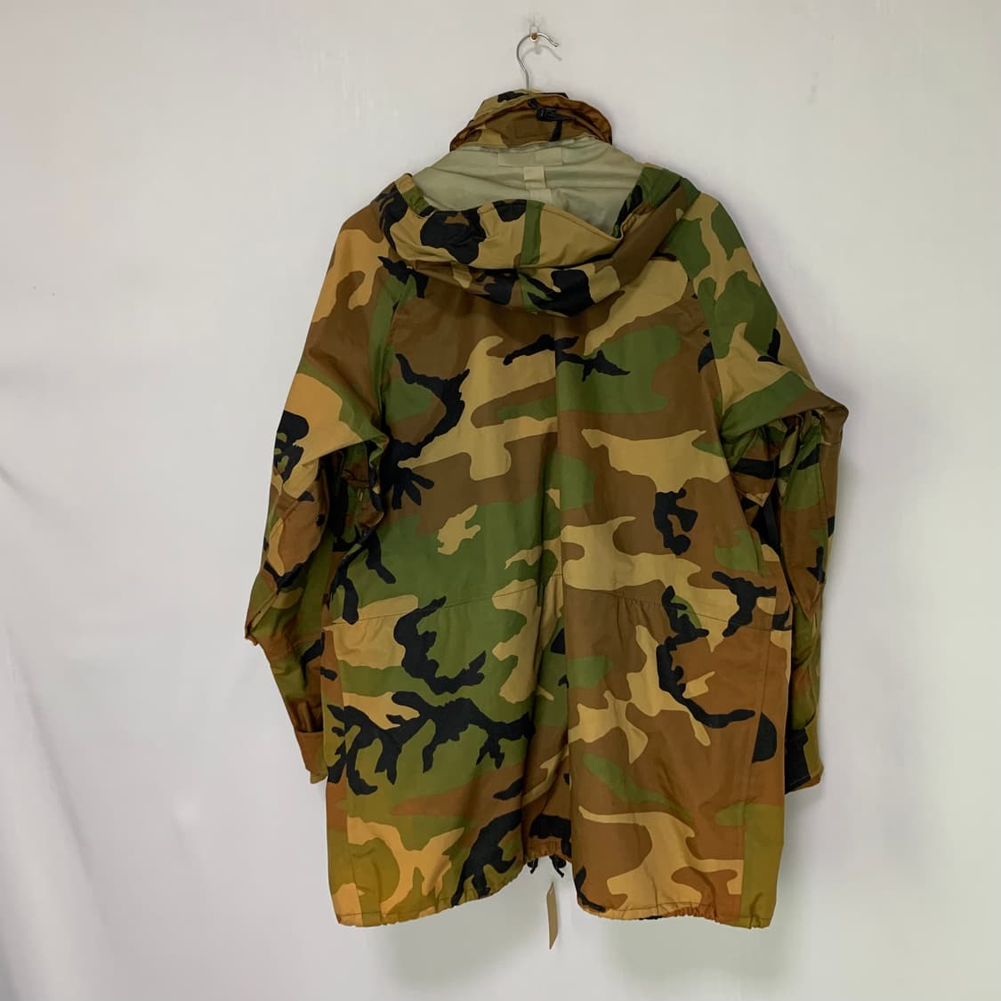 U.S.A 90s 빈티지 카모 밀리터리 후드 바람막이 점퍼 오버핏고프코어 상품이미지4