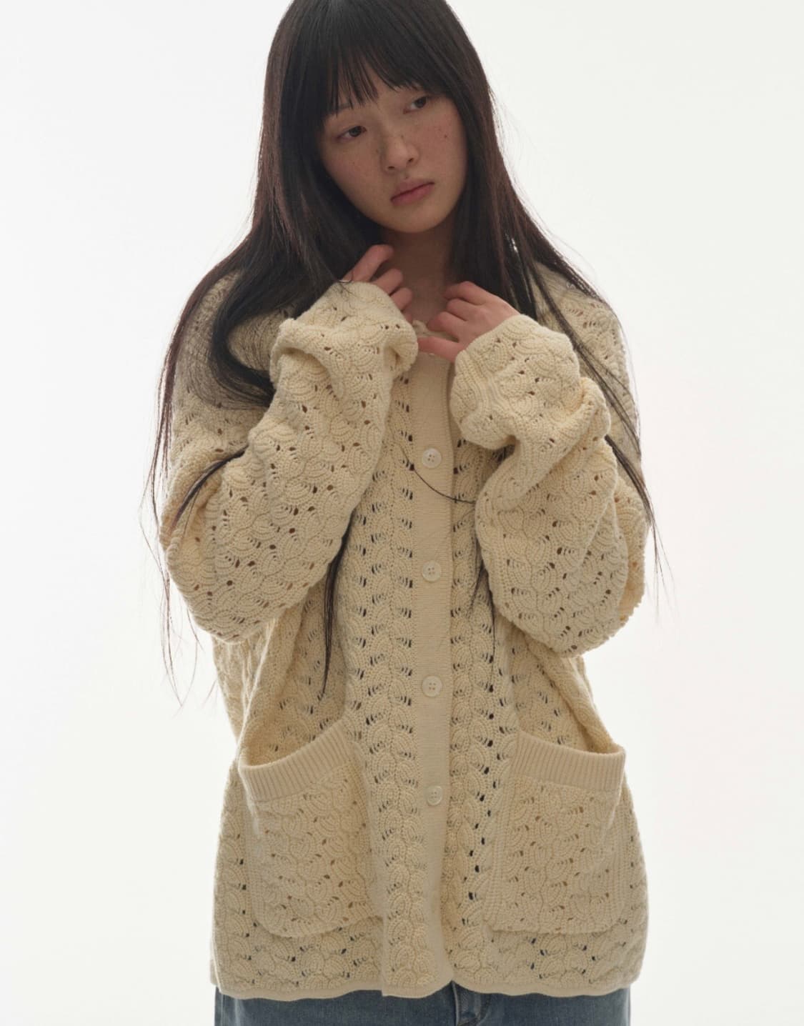 코이세이오 니트 가디건 상품이미지2